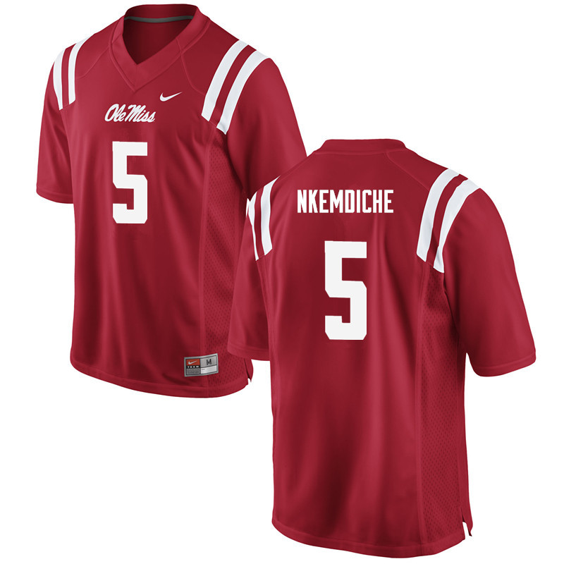 Robert Nkemdiche Ole Miss Rebels NCAA Men's Red #5 Stitched Limited College Football Jersey XCS8258KU